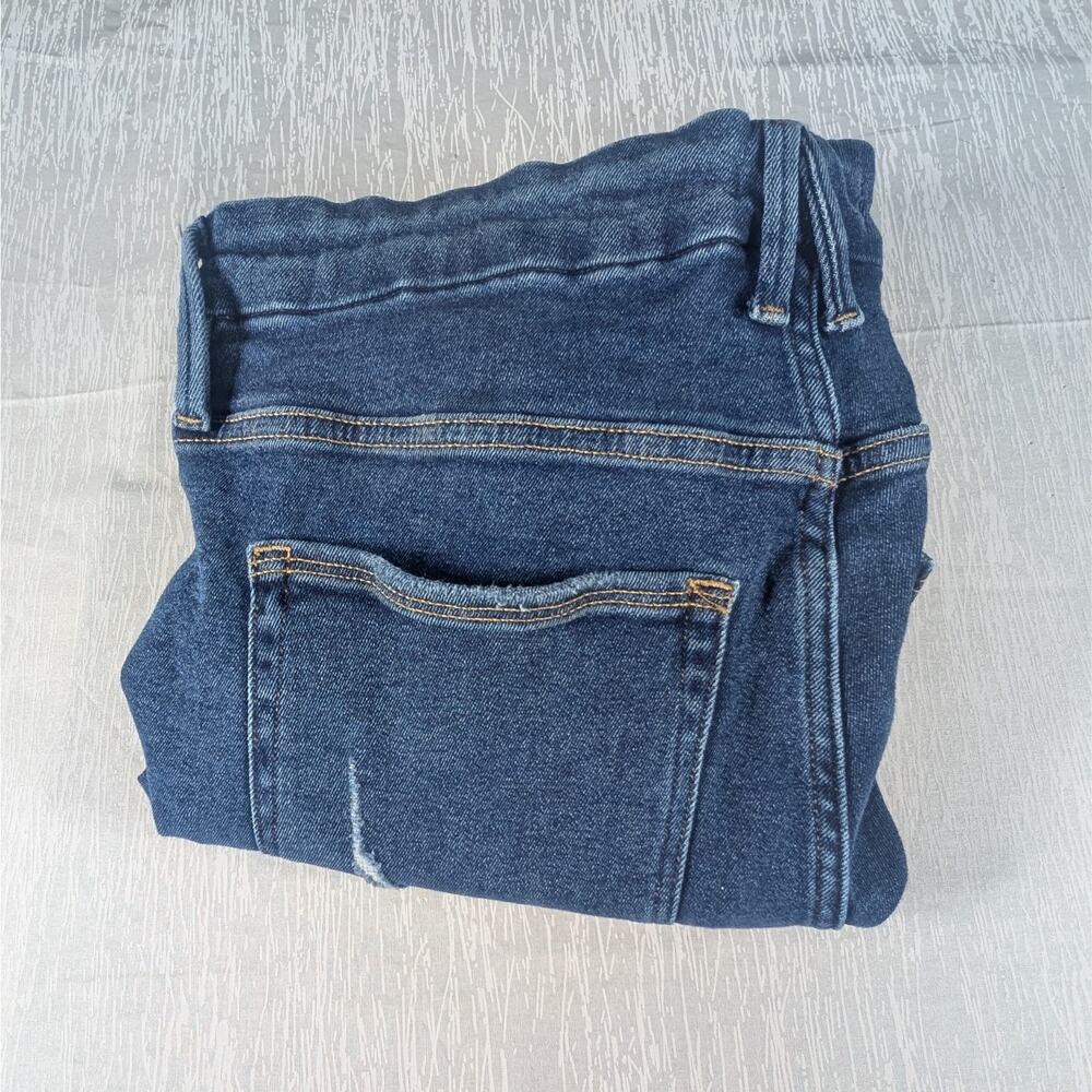 Good American Good Waist Jeans Womens Size 18 Blue Distressed Skinny Jeans